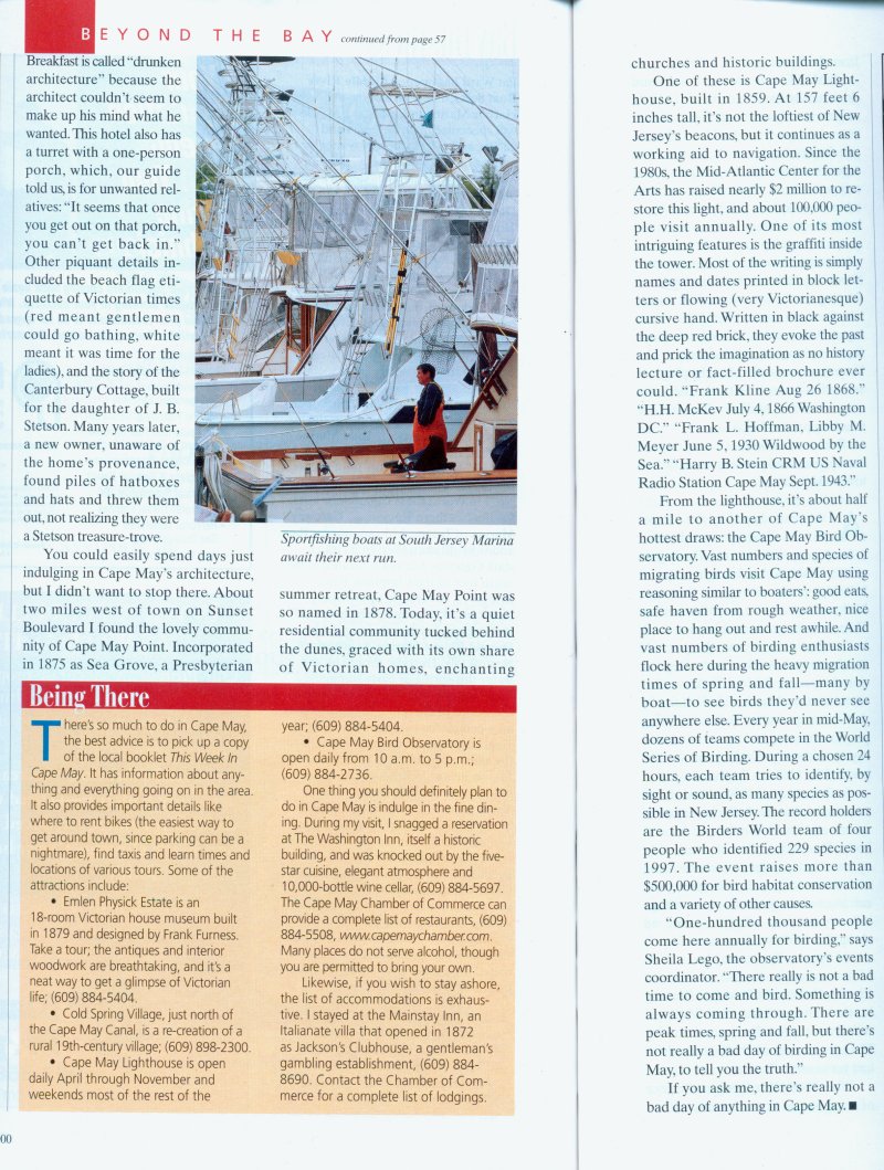 Chesapeake Bay Magazine, 1/2000, Page 92-3